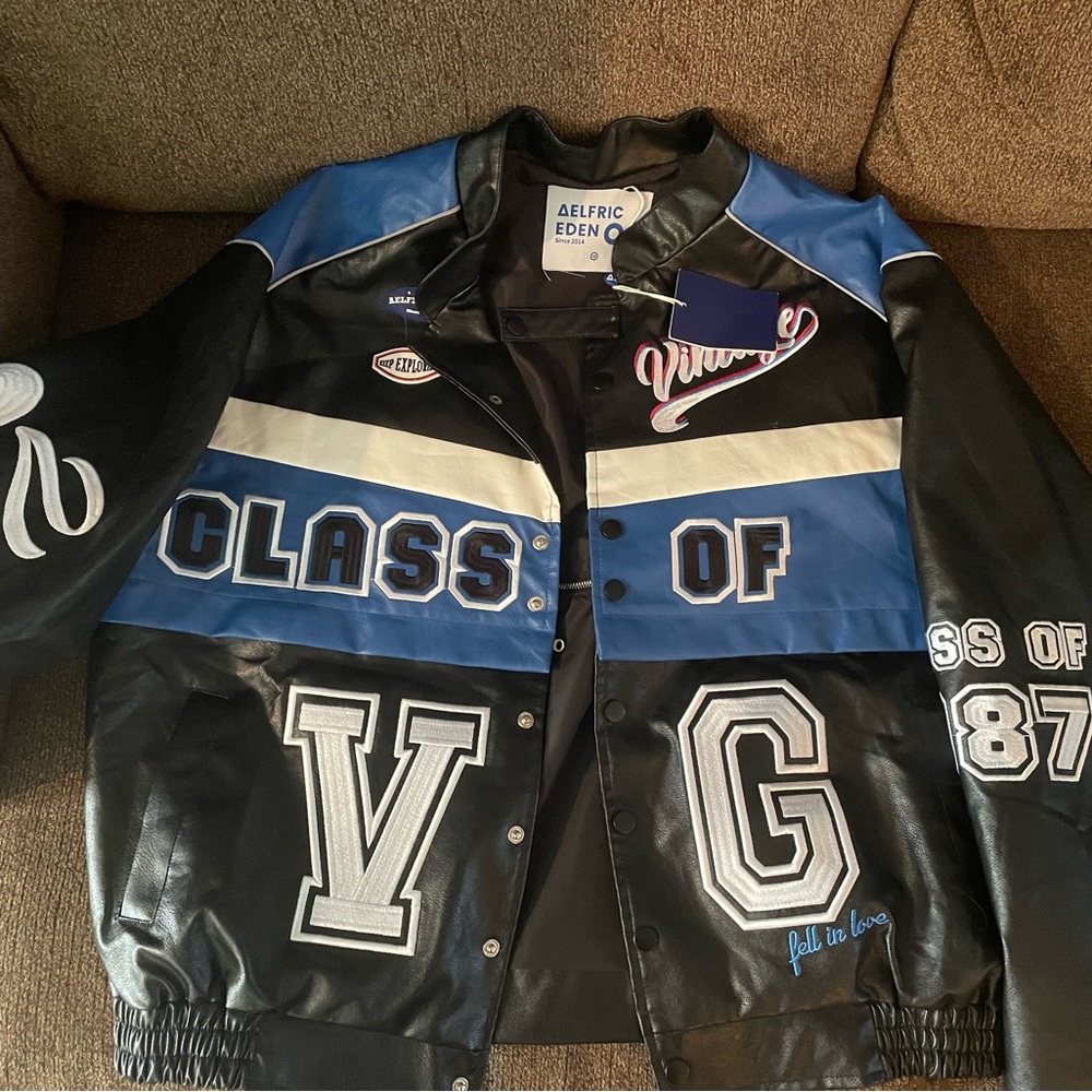 aelfric eden varsity bomber jacket unisex xs